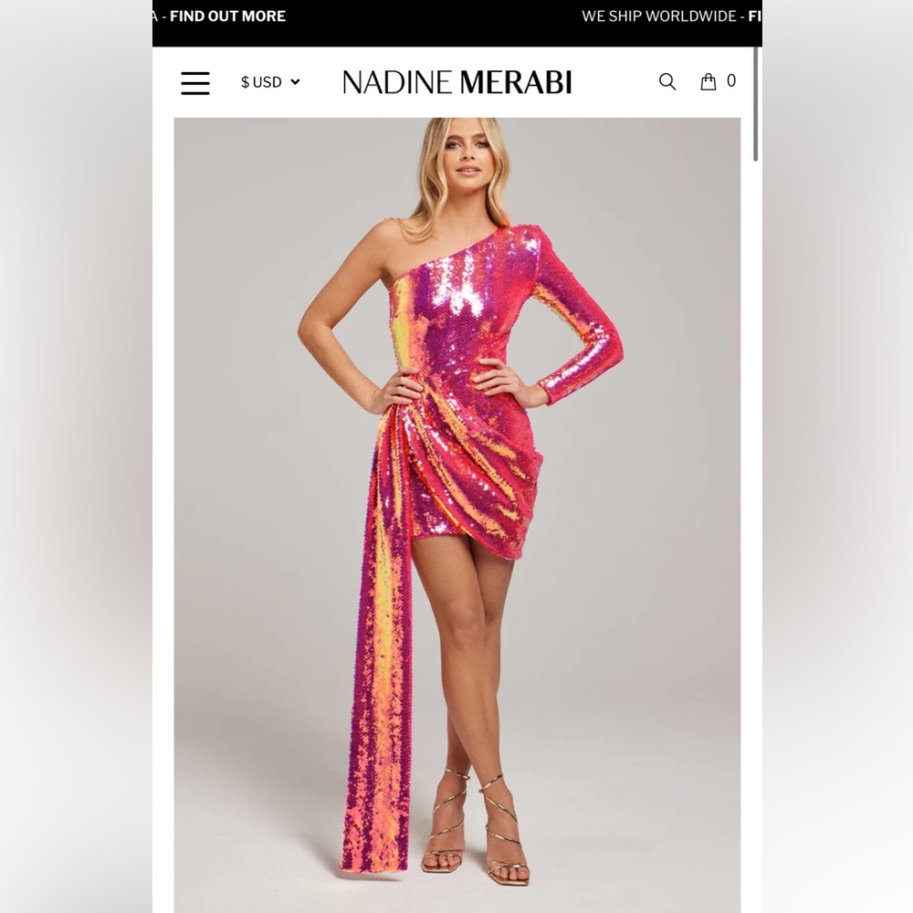 NADINE MERABI pink dress